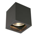 SLV Big Theo Decke Spot Aluminium Anthrazit | Außenbeleuchtung - IP44 - Geeignet für 1x GU10 Max. 75W - Dimmbar
