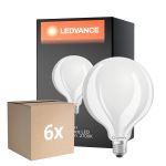 Mehrfachpackung 6x Ledvance LED Classic E27 Globe Matt 11W 1521lm - 827 Extra Warmweiß | Dimmbar - Ersatz für 100W