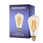 Noxion LED E27 Edison Fadenlampe Messing 7W 630lm - 822 Extra Warmweiß | Dimmbar - Ersatz Für 50W