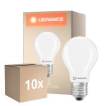 Mehrfachpackung 10x Ledvance Classic LED E27 Birne Matt 5.9W 806lm - 827 Extra Warmweiß | Ersatz Für 60W