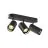 SLV Asto Aluminium Spot Schwarz | Geeignet für 3x GU10