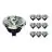 Mehrfachpackung 10x Noxion Lucent Led-Spot GU10 AR111 15W 850lm 40D - 927 Extra Warmweiß | Höchste Farbwiedergabe - Dimmbar - Ersatz Für 75W