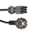 Noxion GST-Kompatibel Versorgungskabel - Weiblich + Schuko Europlug - Schwarz 1.5m - 3 pole 0.75mm2