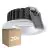 Mehrfachpackung 20x Ledvance LED-Spot Air Fix Aluminium Silber 6W 510lm 36D - 930 Warmweiß | Ausschnitt 68mm - IP65 - Höchste Farbwiedergabe - Dimmbar