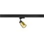 SLV Schienenstrahler Puri 2.0 3-Phasen Aluminium Schwarz Gold | Geeignet für 1x GU10 - Dimmbar