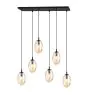 Emibig Pendelleuchte Astral Stahl Schwarz | Geeignet für 6x E14 - Max 10W