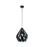 Eglo Pendelleuchte Carlton 1 Stahl Schwarz | IP20 - Geeignet für 1x E27 