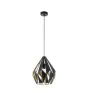 Eglo Pendelleuchte Carlton 1 Stahl Schwarz Gold | IP20 - Geeignet für 1x E27 
