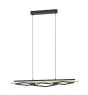 Eglo Pendelleuchte Boyal Holz Schwarz, Braun 42W 3500lm - 830 Warmweiß | Dimmbar