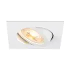 SLV New Tria 68 Spot Aluminium Weiß Quadrat | Ausschnitt 68mm - Geeignet für 1x GU10 