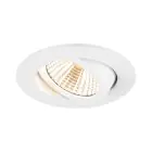 SLV New Tria 68 Spot Aluminium Weiß Rund 8.3W 705lm 38D - 927 Extra Warmweiß | Ausschnitt 68mm -  Höchste Farbwiedergabe - Dimmbar 