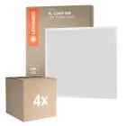 Mehrfachpackung 4x Ledvance LED Panel Kompakt Aluminium Weiß 33W 3630lm - 840 Kaltweiß | 60x60cm