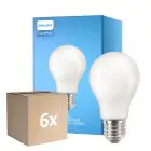 Mehrfachpackung 6x Philips Corepro LED Glühbirne E27 Birne Matt 10.5W 1521lm - 840 Ersatz für 100W