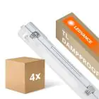 Mehrfachpackung 4x Ledvance LED Feuchtraumleuchte Feuchtigkeitsdicht Gehäuse Performance | Geeignet Für  1x120cm LED Röhre
