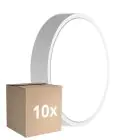 Mehrfachpackung 10x Ledvance LED-Wand- und Deckenleuchte Rund Weiß 9.5W 1220lm - 830-840 CCT | 262mm - IP65