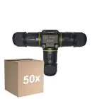 Mehrfachpackung 50x Noxion Wasserdicht Quick T Verbinder  - 3 pole