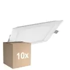 Mehrfachpackung 10x Ledvance LED Downlight Slim Quadrat SQ105 6W 420lm 120D - 830 Warmweiß 