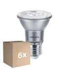 Mehrfachpackung 6x Philips Master Value LED Glühbirne Reflektor E27 PAR20 6W 540lm 40D - 940 Kaltweiß | Höchste Farbwiedergabe - Dimmbar - Ersatz für 50W