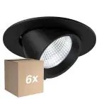 Mehrfachpackung 6x Noxion LED-Spot Forza V2 Aluminium Schwarz 28/32/36/40W - 3300/3700/4100/4500lm 36D - 930-940-957 CCT | 160mm - Ausschnitt 145mm - Höchste Farbwiedergabe