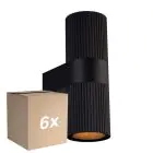 Mehrfachpackung 6x Nordlux Kyklop Wandleuchte Aluminium Schwarz Up & Down | Geeignet für 2x GU10