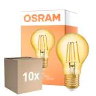 Mehrfachpackung 10x Osram Vintage 1906 LED E27 Birne Fadenlampe Gold 6.5W 725lm - 824 Extra Warmweiß | Ersatz für 60W