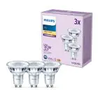 Mehrfachpackung 3x Philips LED-Spot GU10 PAR16 4W 255lm 36D - 827 Extra Warmweiß