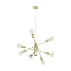 Eglo Pendelleuchte Gradoli 1 Stahl Gold | IP20 - Geeignet für 8x E27 