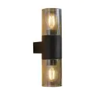 Eglo Wandleuchte Cropani Schwarz Up & Down | IP54 - Geeignet für 2x E27