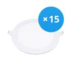 Mehrfachpackung 15x Bright Choice LED Downlight UltraSlim 15W 1200lm 110D - 840 Kaltweiß | 190mm - Ausschnitt 175mm